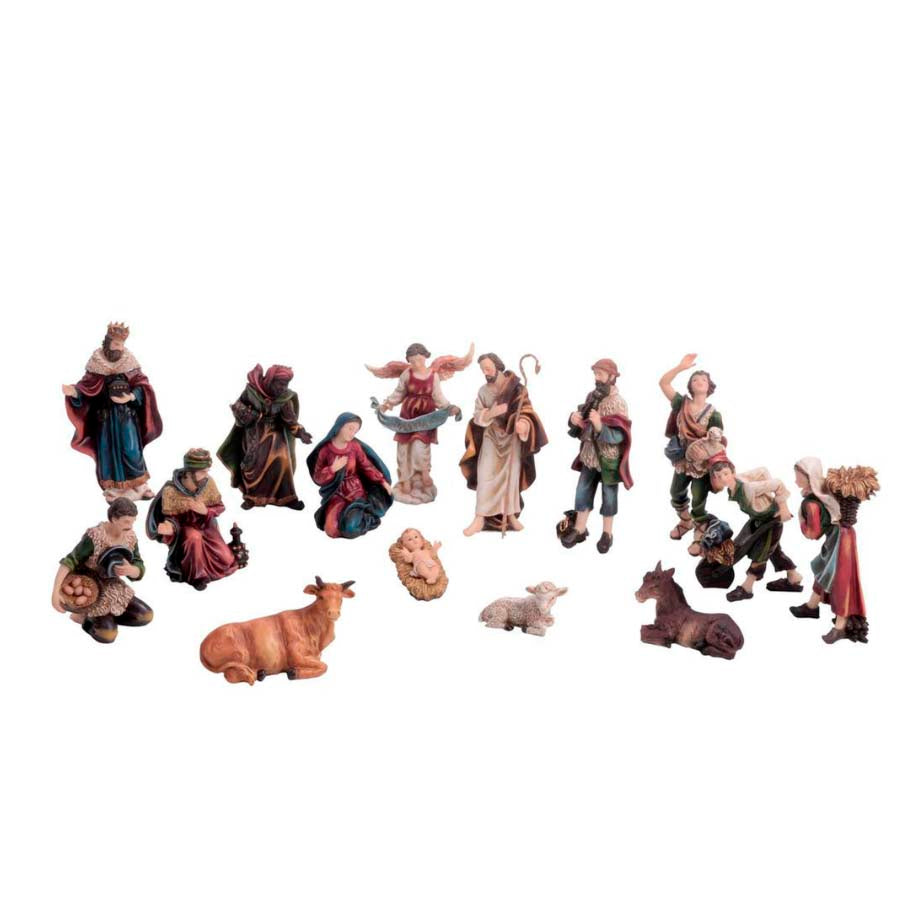 Pesebre De 15 Cm Con 15 Piezas