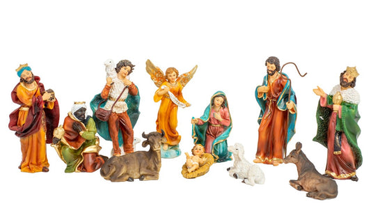 Pesebre De 12 Cm Con 11 Piezas