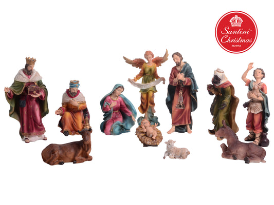 Pesebre De 24 Cm Con 11 Piezas