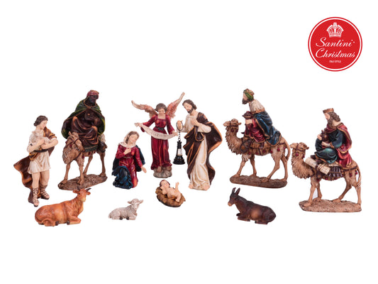 Pesebre Nacimiento De 20 Cm Con 11 Piezas
