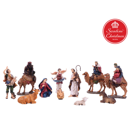 Pesebre De 15 Cm Con 11 Piezas