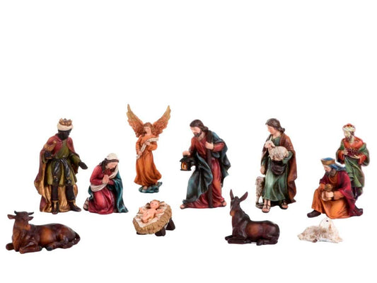 Pesebre De 11.5 Cm Con 11 Piezas