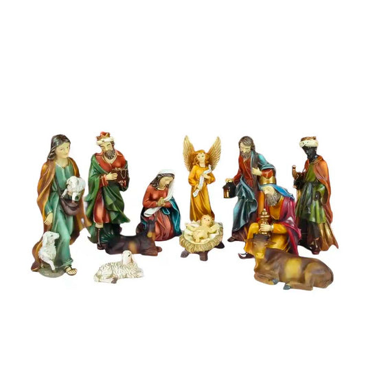 Pesebre De 20 Cm Con 11 Piezas