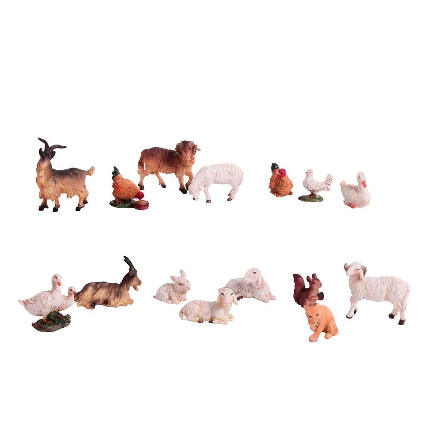 Animales Para Pesebre De 6 Cm Con 15 Piezas