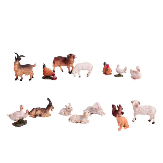 Animales Para Pesebre De 6 Cm Con 15 Piezas