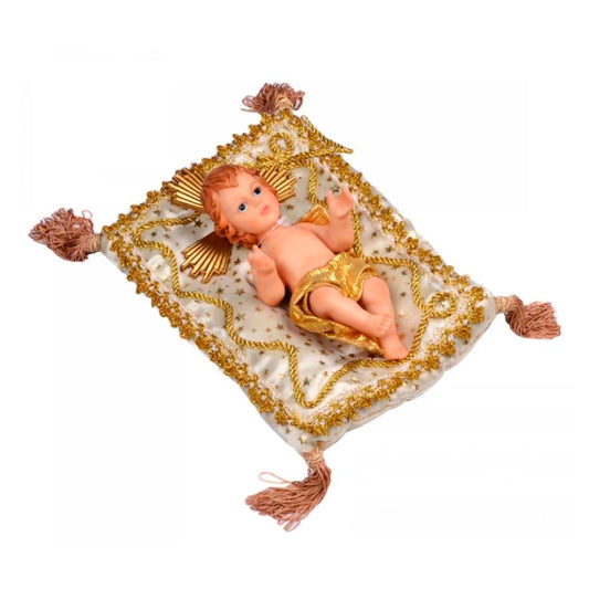 Niño Dios Jesús Para Pesebre De 21.5 Cm Con Cojin