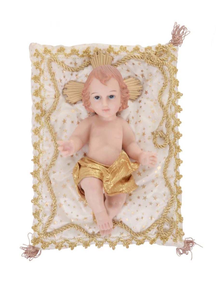 Niño Dios Jesús Para Pesebre De 27 Cm Con Cojin
