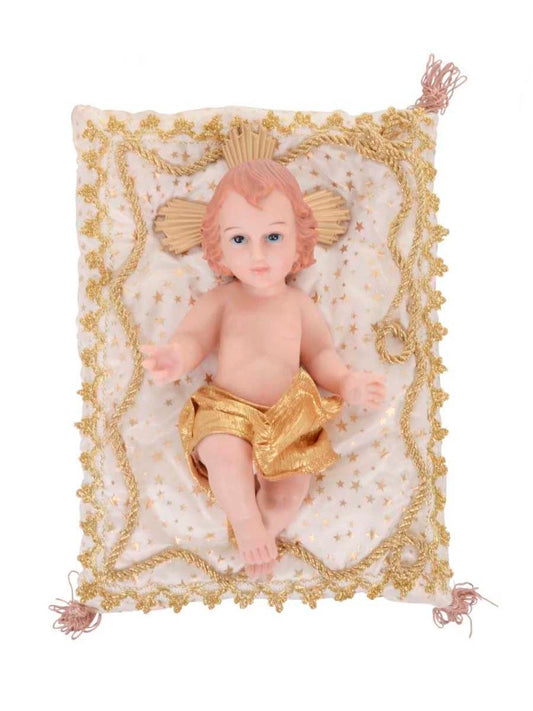 Niño Dios Jesús Para Pesebre De 27 Cm Con Cojin