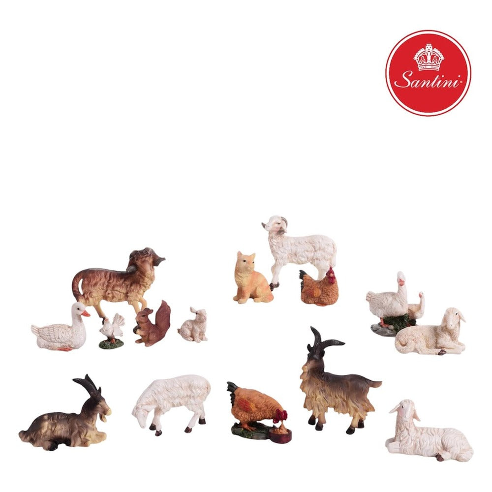 Juego Animales Con 15 Piezas De 9.5 cm