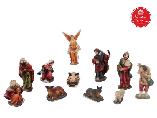 Pesebre Nacimiento De 6 Cm Con 11 Piezas