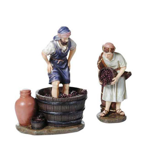 Aldeanos De 15 Cm Para Pesebre Viñedo