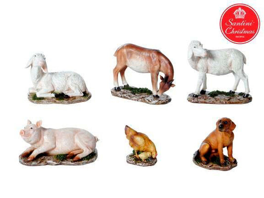 Animales Para Pesebre De 12 Cm Con 6 Piezas
