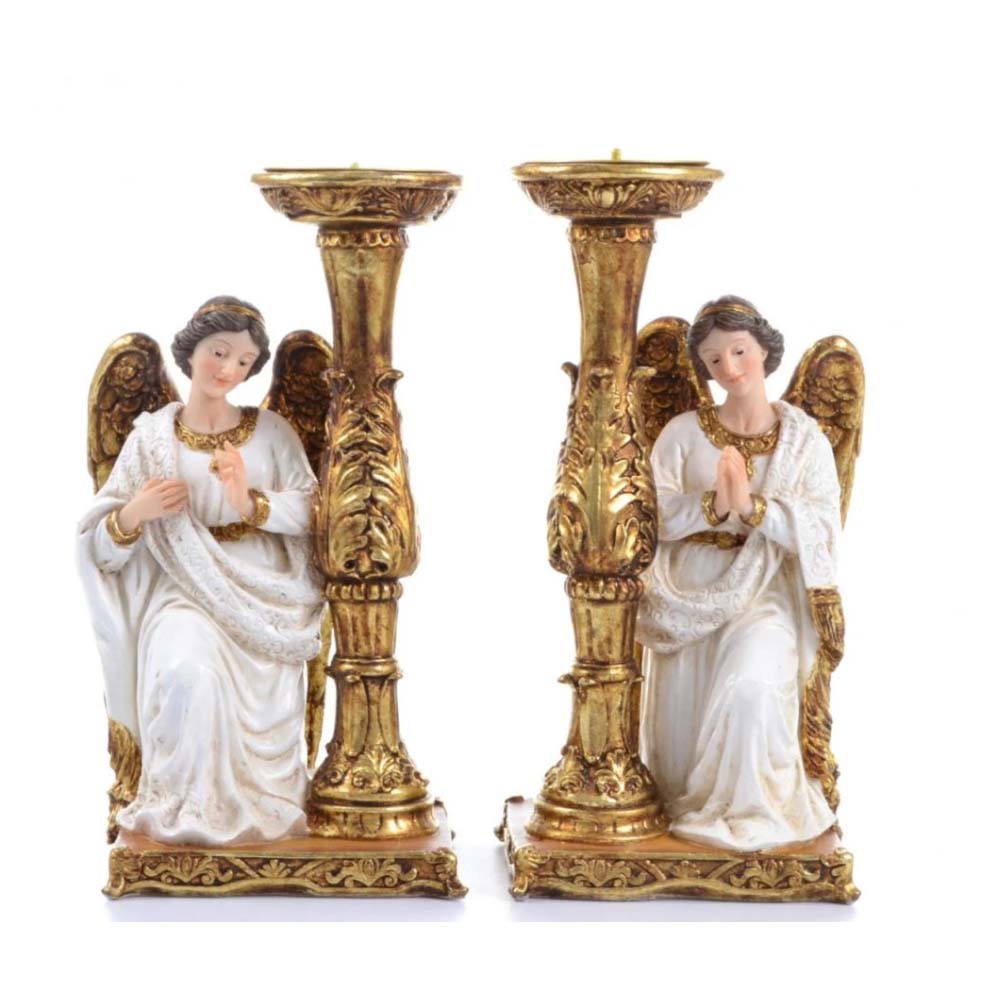 Angel Custodio De 21 Cm Candelabro