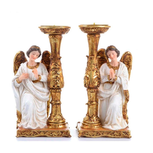 Angel Custodio De 21 Cm Candelabro