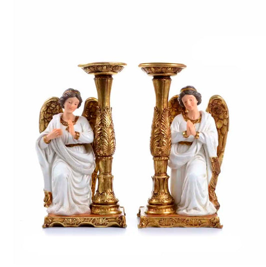 Angel Custodio De 30 Cm Candelabro