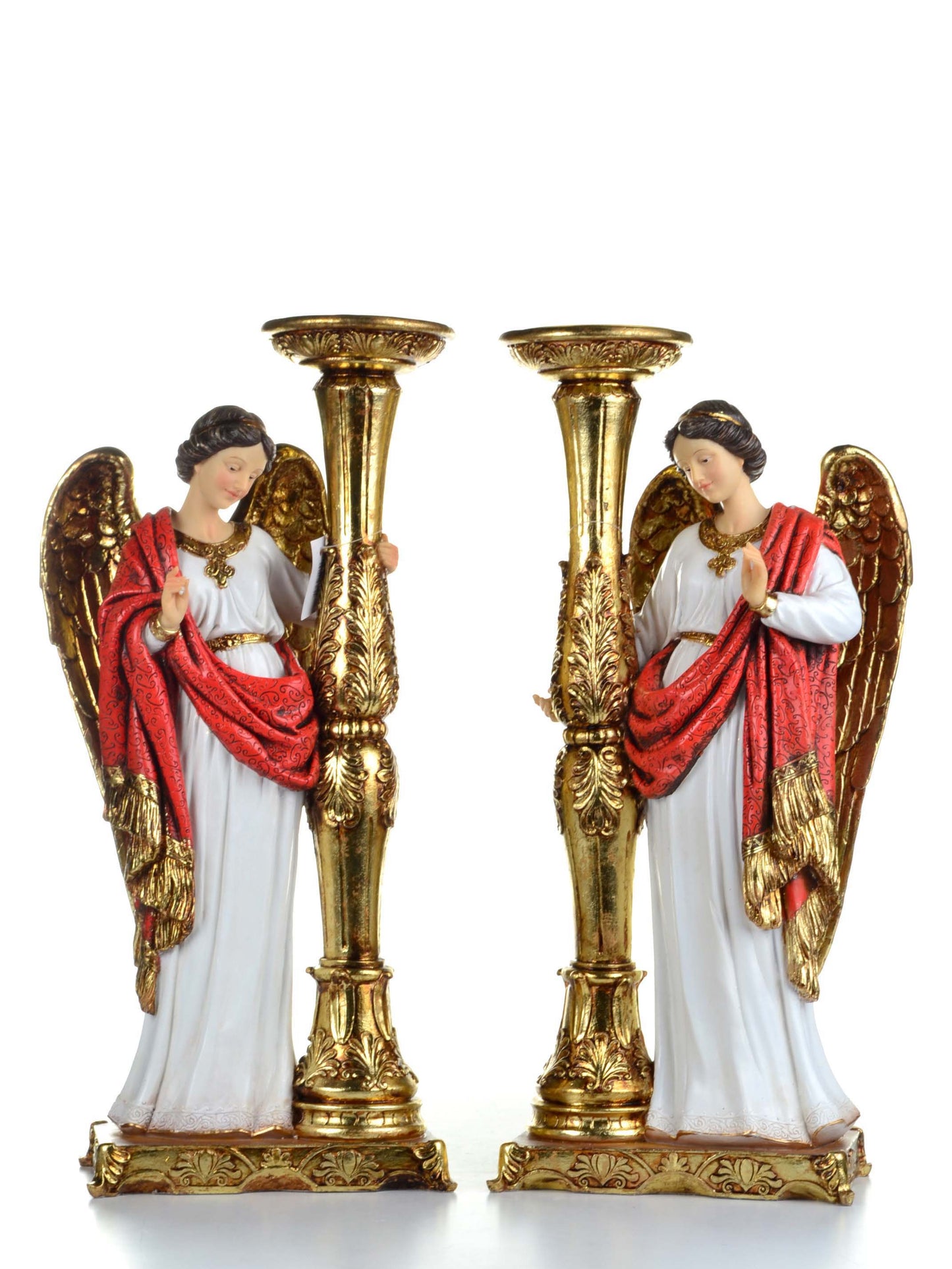 Angel Custodio De 51 Cm Candelabro