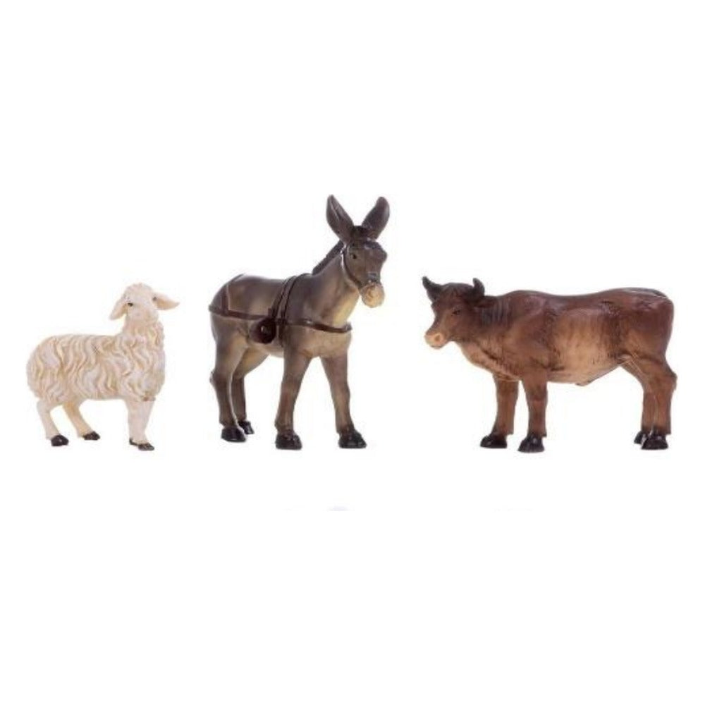 Burro Buey y Oveja Con 3 piezas De 9 cm