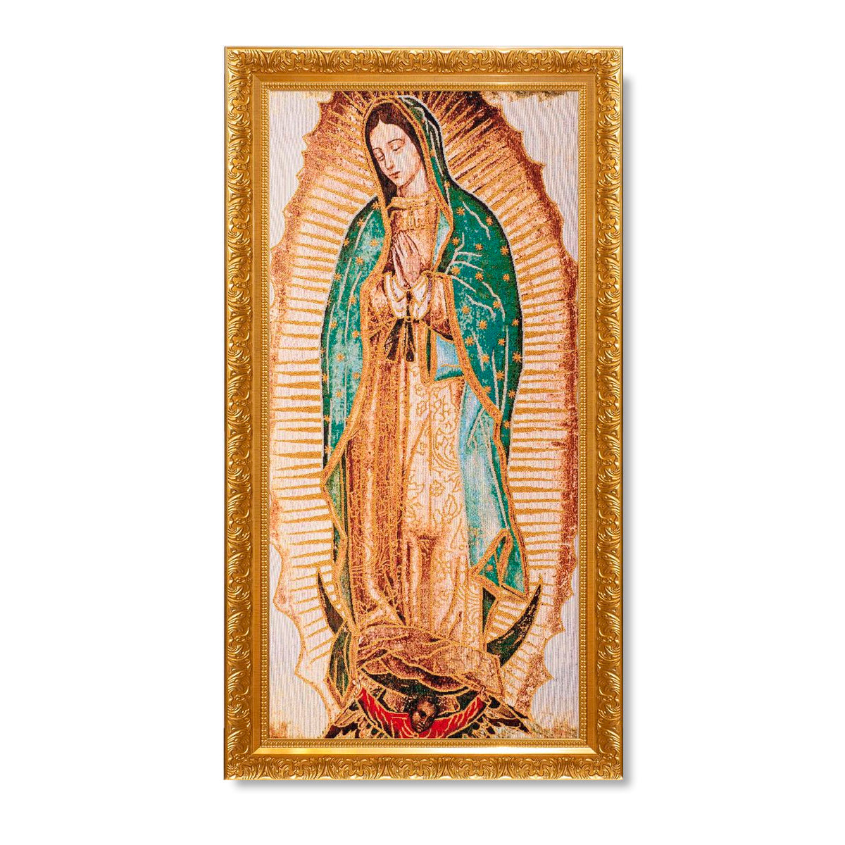 Gobelino Virgen De Guadalupe De 90 x 50 Cm Cuadro