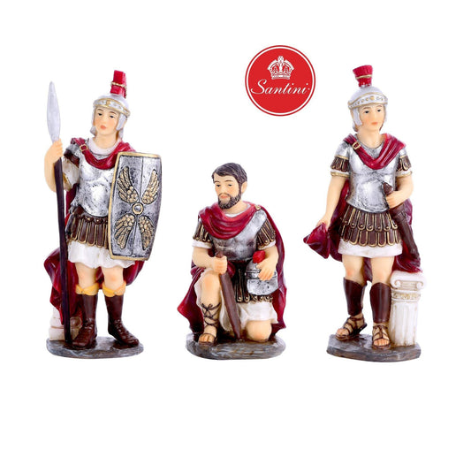 Soldados Romanos Para Pesebre De 20 Cm Con 3 Piezas