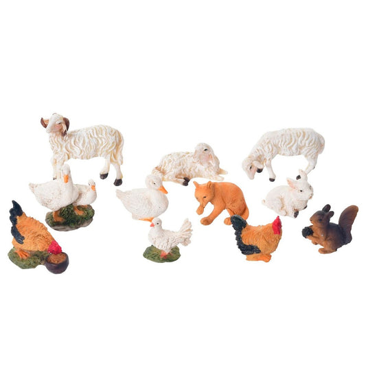 Animales Para Pesebre De 5 Cm Con 11 Piezas