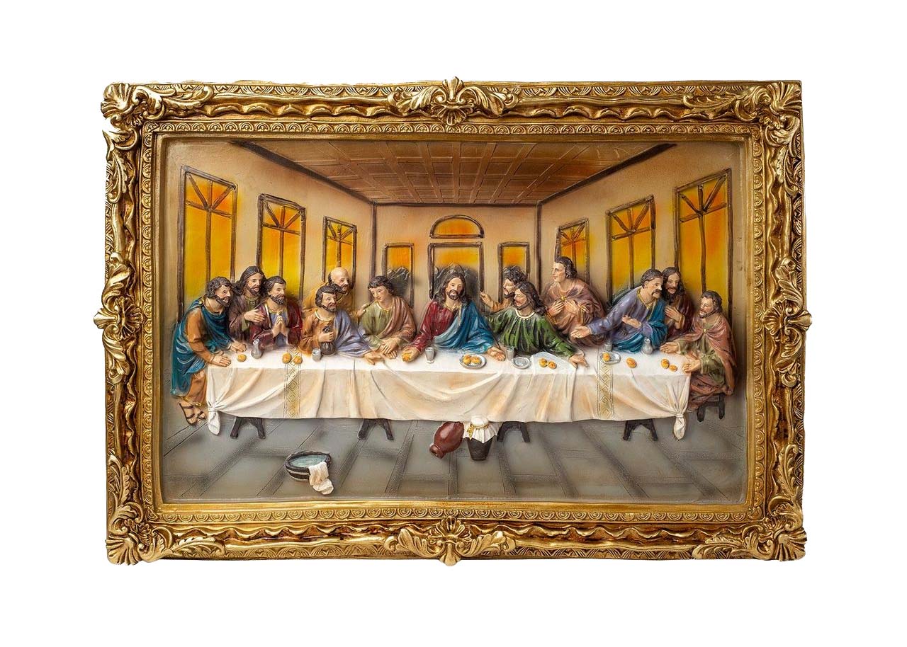 Placa De La Ultima Cena De 47 x 68 cm