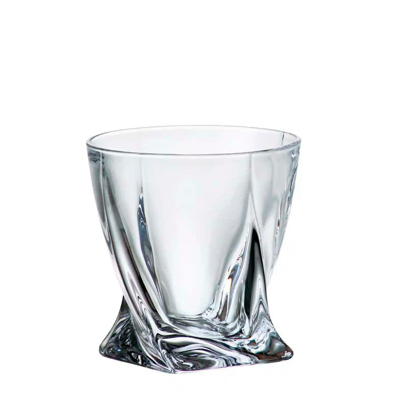 Vasos Whisky Quadro 340 ml Set x 6 Piezas