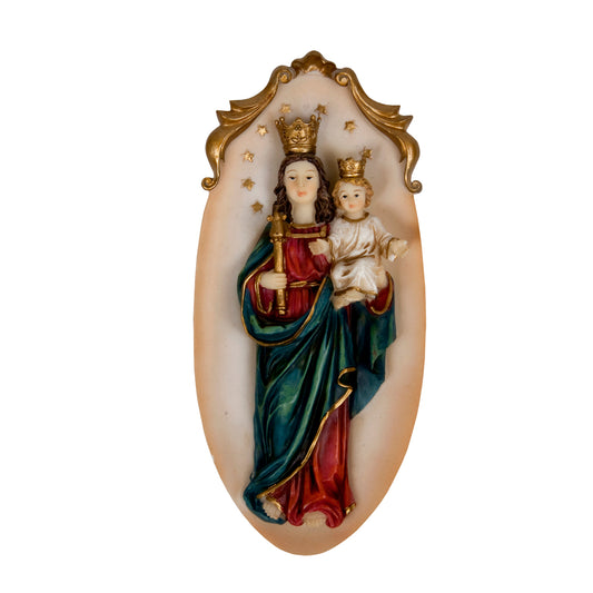 Placa De Maria Auxiliadora De 20 Cm