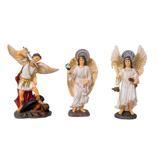 Los 3 Arcangeles Miguel Rafael Gabriel De 10 Cm