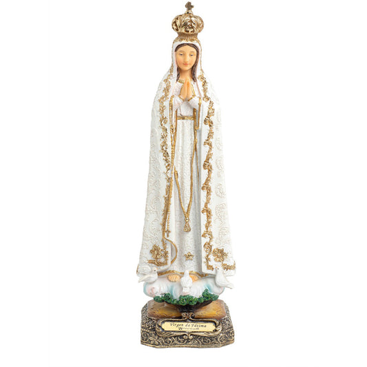 Virgen De Fatima Gold De 30 Cm