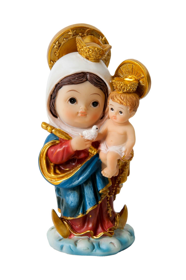 Virgen De Chiquinquira Infantil De 10 Cm