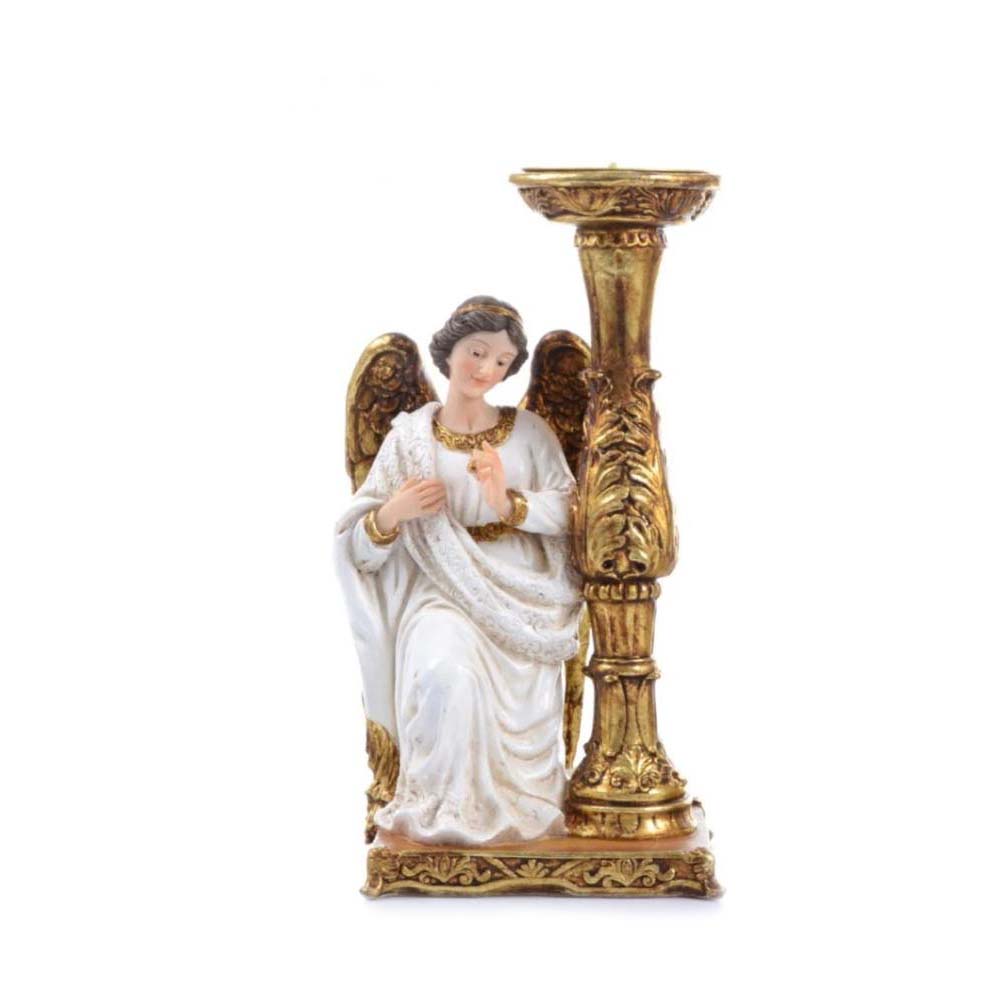 Angel Custodio De 21 Cm Candelabro