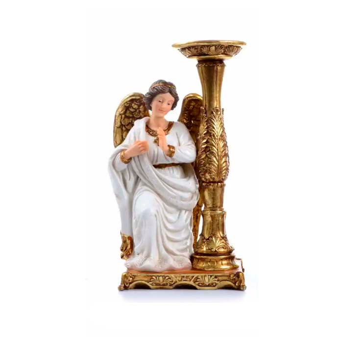 Angel Custodio De 30 Cm Candelabro