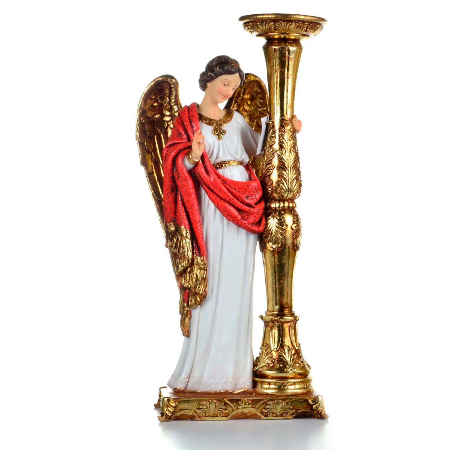 Angel Custodio De 51 Cm Candelabro