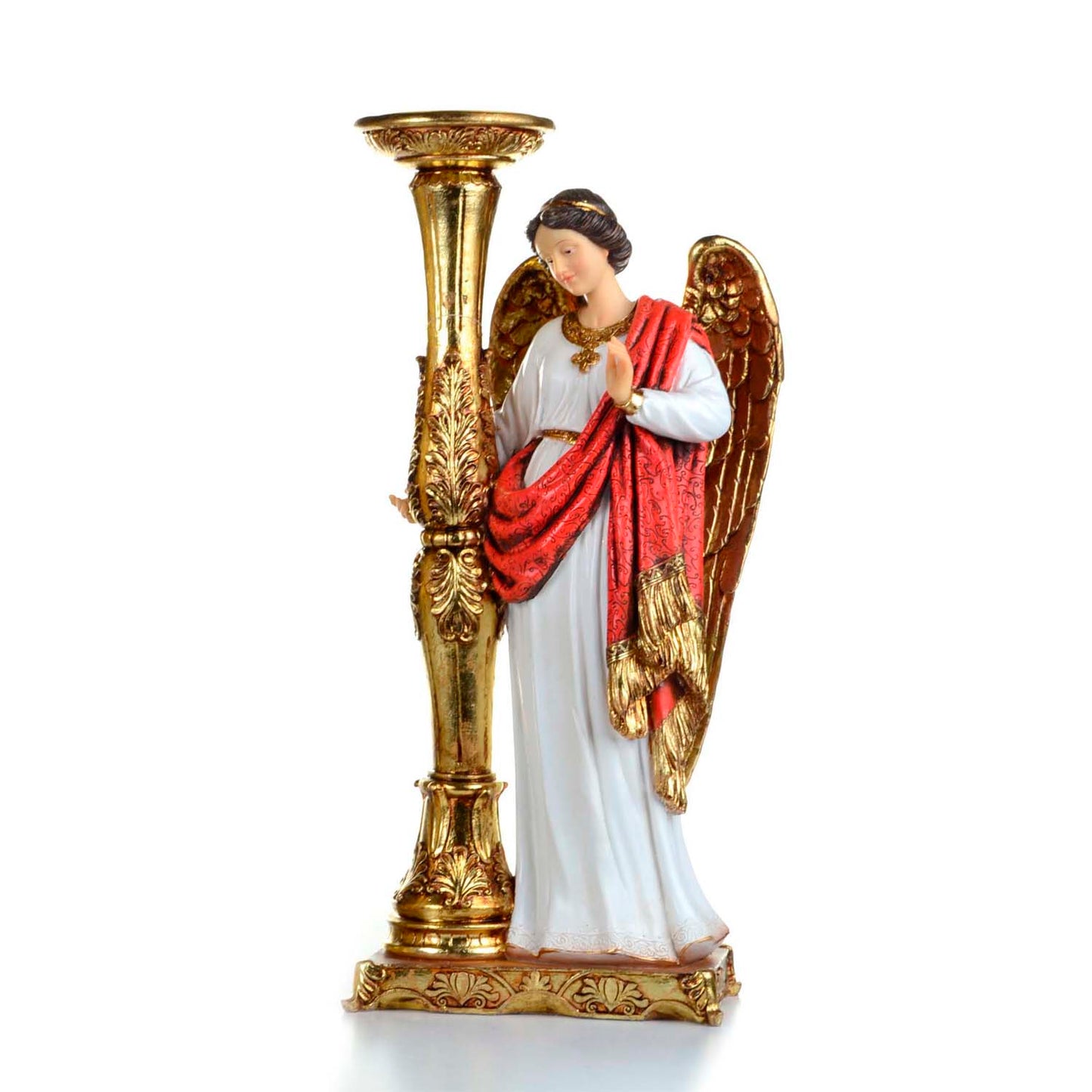 Angel Custodio De 51 Cm Candelabro