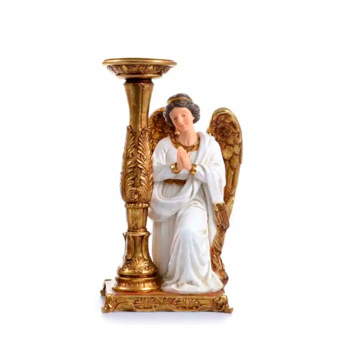 Angel Custodio De 30 Cm Candelabro