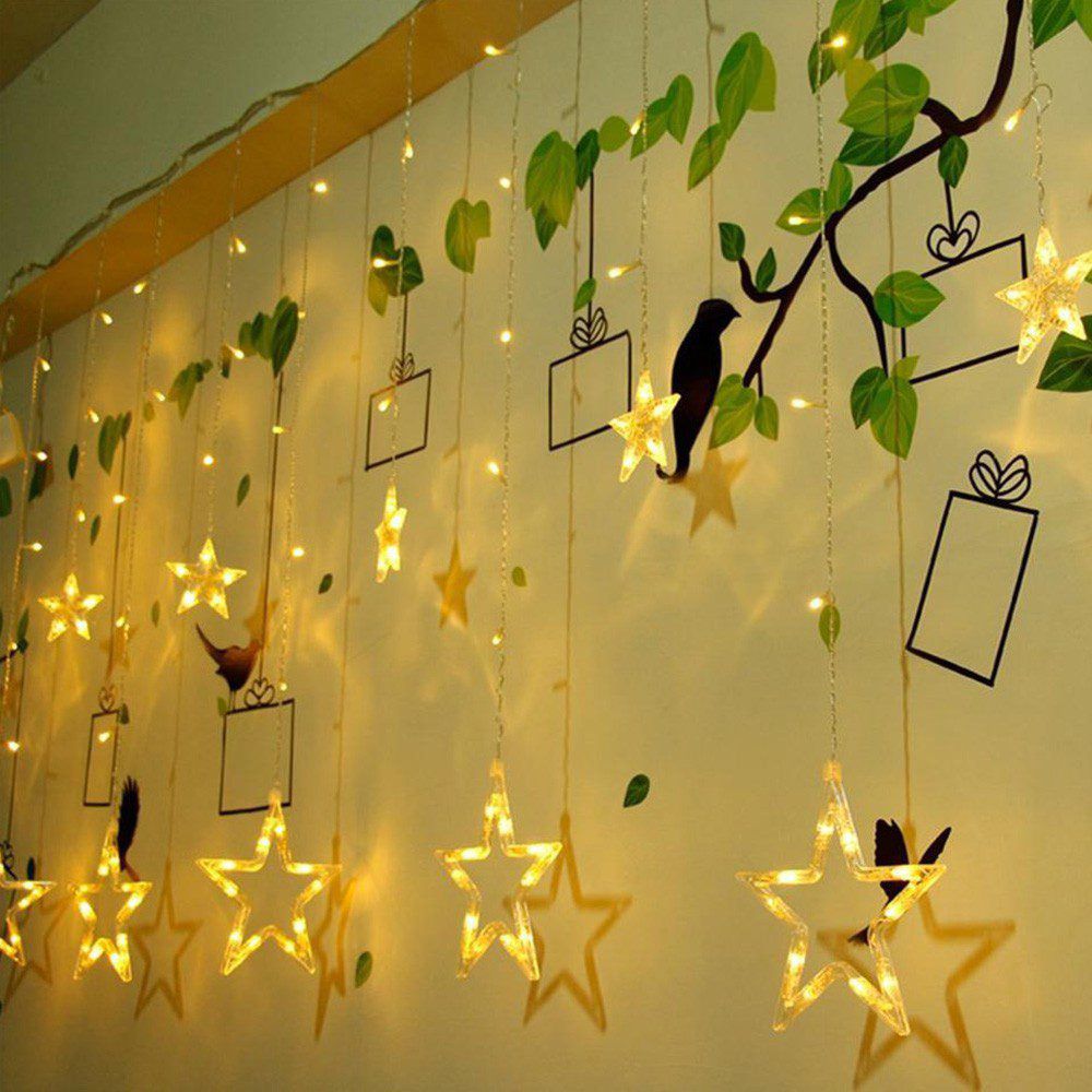 🔥 Cortina Luz Led Estrellas x3 Mt Navidad + Regalo Especial 📌 ENVIO GRATIS