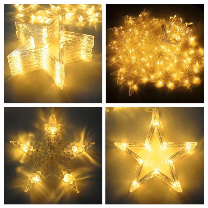 🔥 Cortina Luz Led Estrellas x3 Mt Navidad + Regalo Especial 📌 ENVIO GRATIS