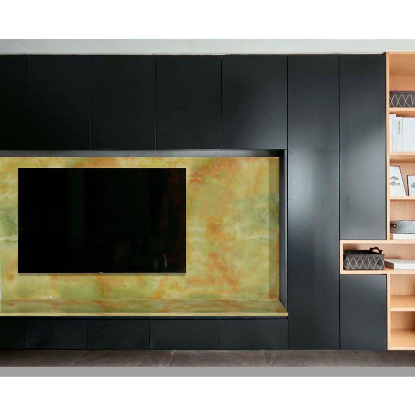 Papel Vinilo Adhesivo De 60 cm x 10 mts Marmol Brillante