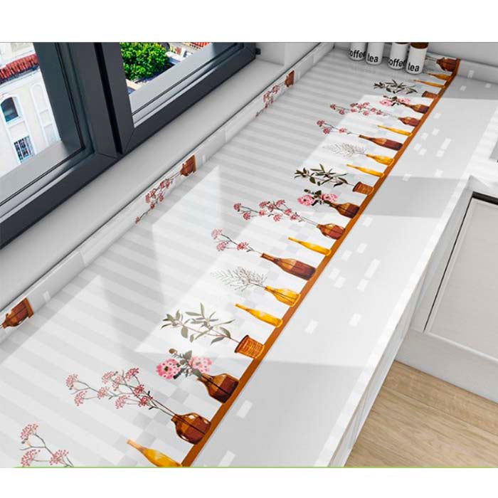 Papel Vinilo Adhesivo De 60 cm x 10 mts Brillante Cocina