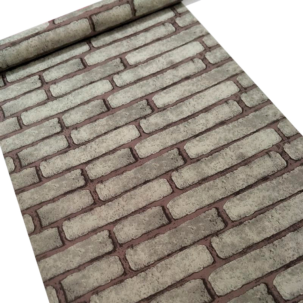Papel Vinilo Adhesivo De 45 cm x 10 mts Ladrillo