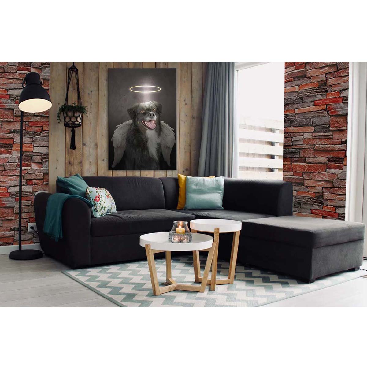 Papel Vinilo Adhesivo De 45 cm x 10 mts Piedra Rustico