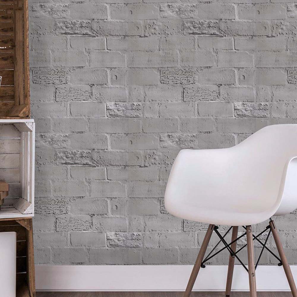 Papel Vinilo Adhesivo De 45 cm x 10 mts Gris