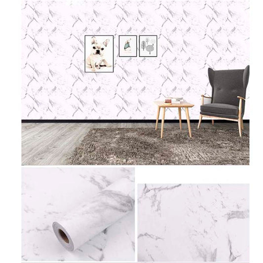 Papel Vinilo Adhesivo De 45 cm x 10 mts Marmol