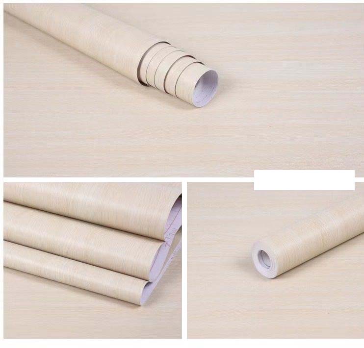 Papel Vinilo Adhesivo De 45 cm x 10 mts Madera