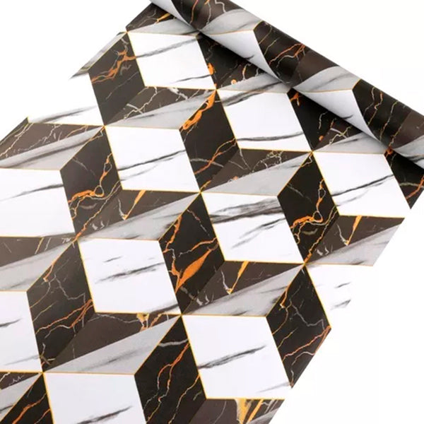 Papel Vinilo Adhesivo De 45 cm x 10 mts Geometrico