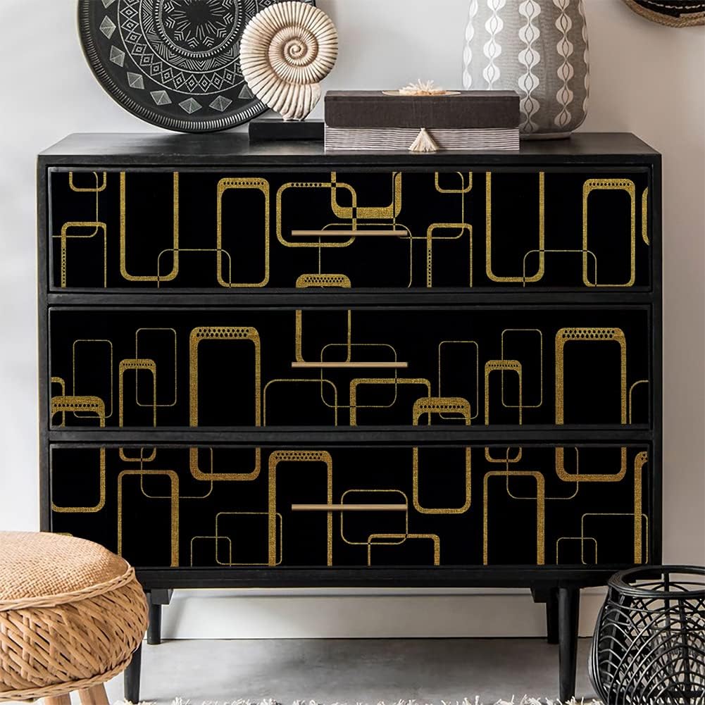 Papel Vinilo Adhesivo De 45 cm x 10 mts Negro