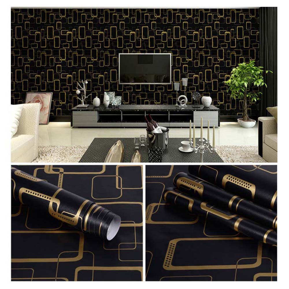 Papel Vinilo Adhesivo De 45 cm x 10 mts Negro