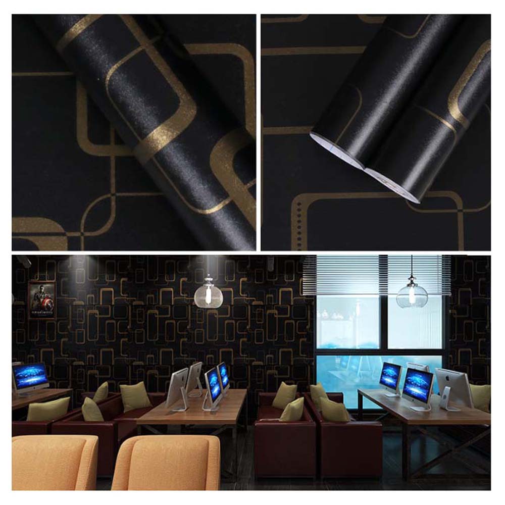 Papel Vinilo Adhesivo De 45 cm x 10 mts Negro