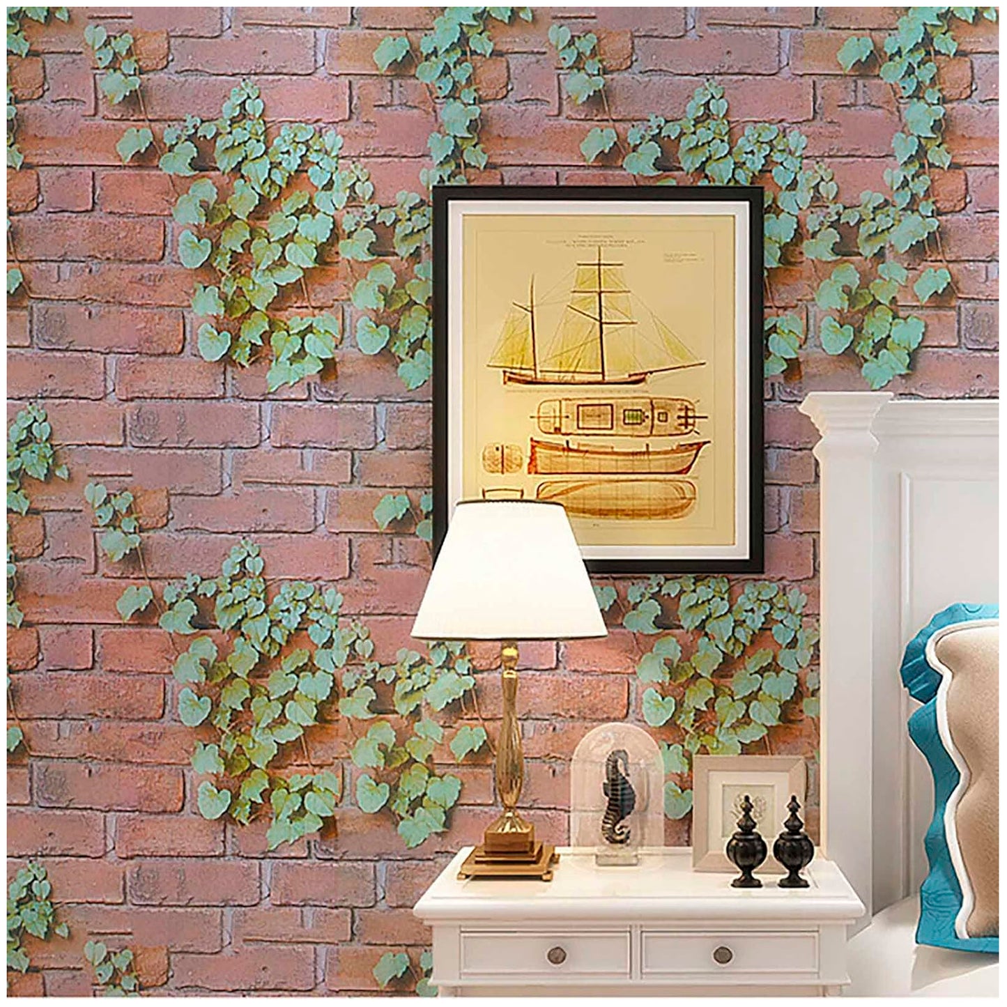 Papel Vinilo Adhesivo De 45 cm x 10 mts Floral