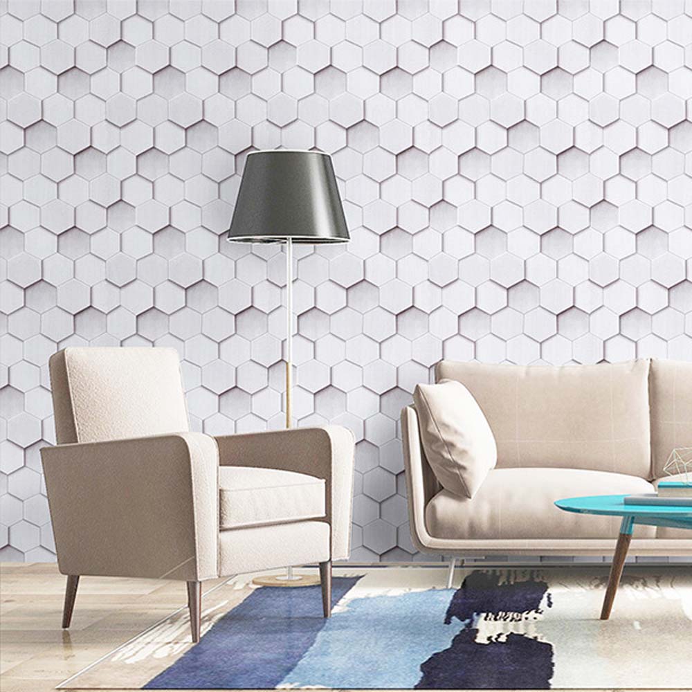 Papel Vinilo Adhesivo De 45 cm x 10 mts Geometrico